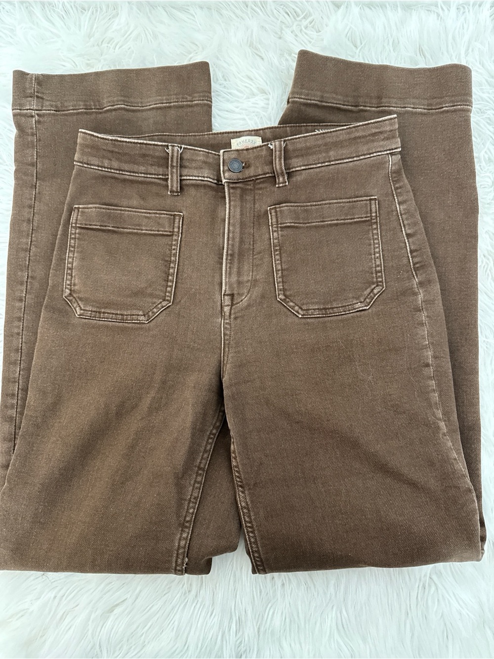 Faherty Women’s Chocolate Brown Bootcut Jeans
